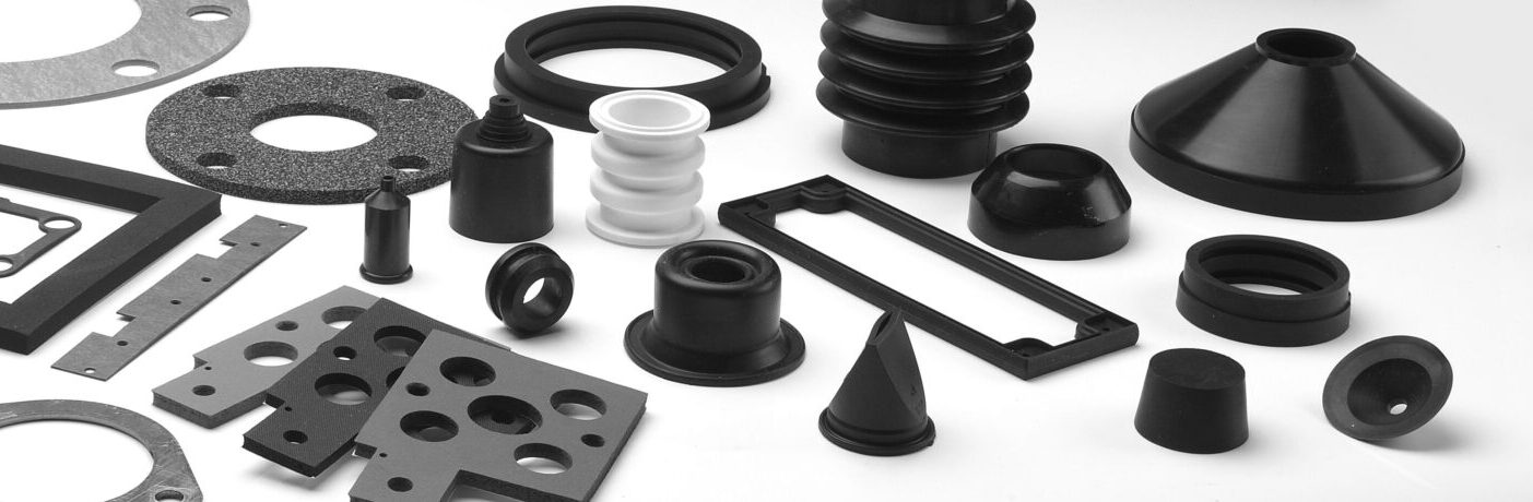 Black geometric angular rubber moulding product