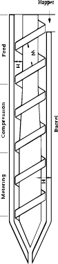Technical cross-section diagram of rubber seal profile